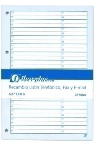 RECAMBIO PARA LISTIN TELEFONICO IBERPLAS BLOCK 24H 4 TALADROS