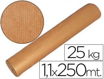 BOBINA PAPEL KRAFT FABRISA MARRÓN 1,10M X 250M