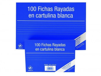 FICHAS RAYADAS CARTULINA Nº3 100X150 100 UNDS