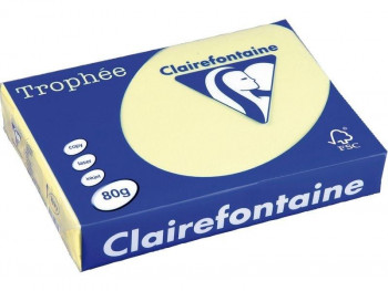 PAPEL CLAIREFONTAINE A4 250 HOJAS  160G. COLORES SUAVES MARFIL REF. 1101C