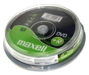 DVD +R MAXELL 4,7GB 16x SPINDLE DE 10
