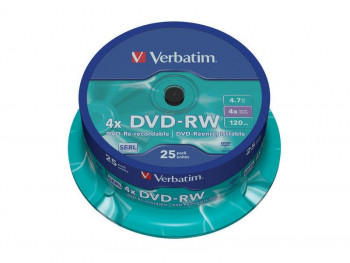 DVD-RW VERBATIM 120MIN 4.7GB 25UNDS