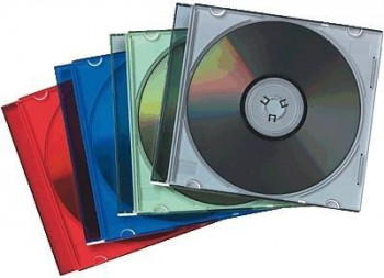 ESTUCHE FELLOWES PARA CD/DVD SLIM CASE COLORES. PACK 25