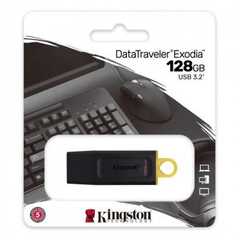 MEMORIA USB 128GB KINGSTON DATATRAVELER EXODIA USB 3.2