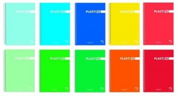 LIBRETA PACSA PLASTIPAC PP A6 80h 5x5 90g SURTIDO