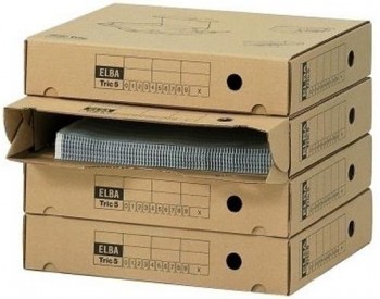 CAJA ARCHIVO DEFINITIVO CARTON ELBA A3 90MM KRAFT PARA LISTADOS ORDENADOR