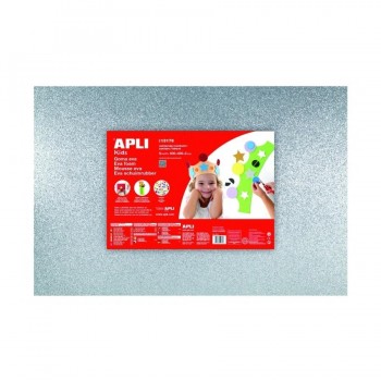 GOMA EVA APLI PLATA PURPURINA 400X600X2MM