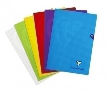 LIBRETA CLAIREFONTAINE POLIPROLILENO A4 48 HJS. 5X5