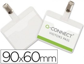 IDENTIFICADOR 60X90MM CON PINZA METALICA Q-CONNECT-APERTURA SUPERIOR