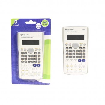 CALCULADORA CIENTIFICA BISMARK 82MS-A BLANCA 240 FUNCIONES 12DIG