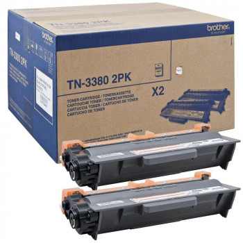 TONER BROTHER TN-3380 PACK 2UND ORIGINAL DCP8250DN/MFC8510DN/MFC8520 16000 PAG