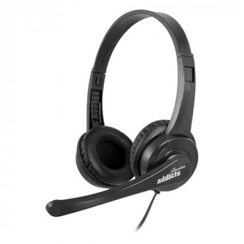 AURICULARES CON MICRO NGS VOX505 USB NEGRO