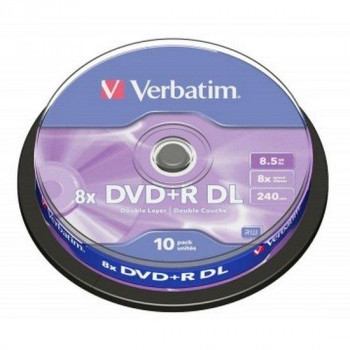 DVD-R VERBATIM MATT SILVER 8,5 GB 8X DOBLE CAPA