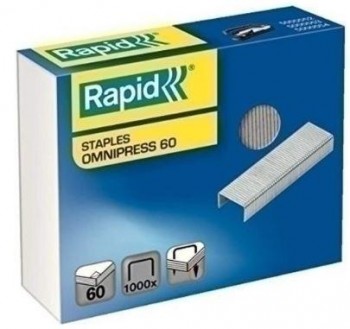 GRAPAS RAPID OMNIPRESS 60 GALVANIZADAS CAJA de 1000