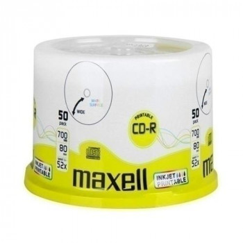CD-R MAXWELL IMPRIMIBLE 700MB 80MIN 52X (50UND)