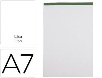 BLOC NOTAS LIDERPAPEL LISO A7 80H PERFORADO