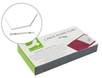 FASTENER Q-CONNECT PLATEADO 50U