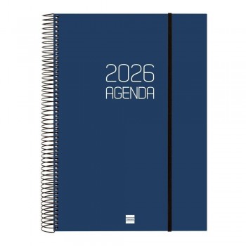 AGENDA ANUAL 2026 OPAQUE FINOCAM E40 210x297MMD/P AZUL