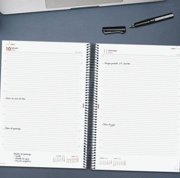 AGENDA ANUAL 2026 OPAQUE E40 210X297 DP NEGRO