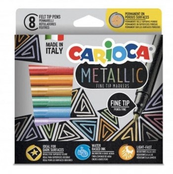 ROTULADORES CARIOCA METALLIC 8U