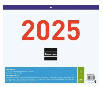 CALENDARIO 2025 FALDILLA ESCRIBIR F43