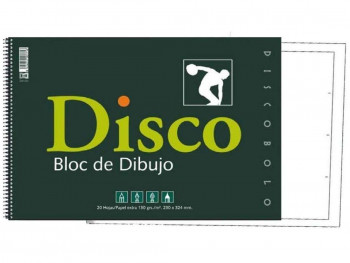 BLOC DIBUJO DISCO CON RECUADRO 170 R