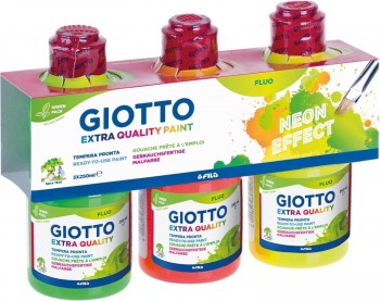 SET TEMPERA GIOTTO FLUO 3X250ML