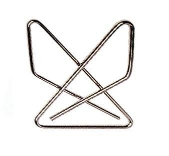 CLIPS PAJARITA Q-CONNECT 65MM NIQUELADOS CAJA DE 12 UNIDADES