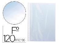 FUNDA MULTITALADRO Q-CONNECT FOLIO 120 MC CRISTAL CAJA DE 100 UNIDADES.