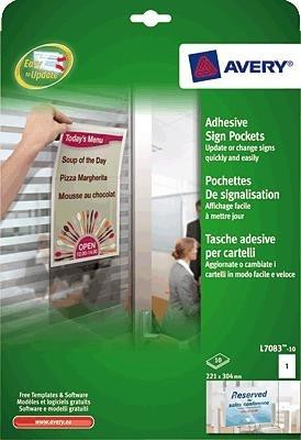 FUNDAS AVERY ADHESIVE INFORMACIÓN A4 L7083-10