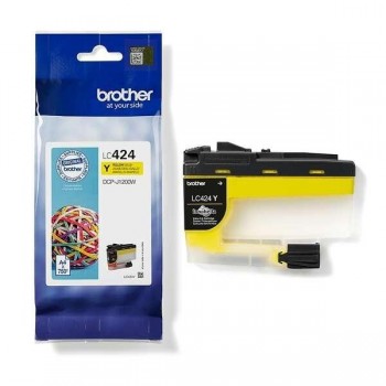 CARTUCHO ORIGINAL BROTHER LC424 AMARILLO 750PG