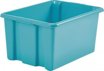 CAJA  ALMACENAJE DIVERTIDO AZUL 305 x 225 x 200 mm - SIN TAPA