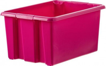 CAJA  ALMACENAJE DIVERTIDO FUCSIA 305 x 225 x 200 mm - SIN TAPA